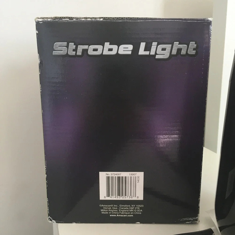 Vintage 1990s Flashing Dance Adjustable Strobe Light Tested‎ Works Missing Stand